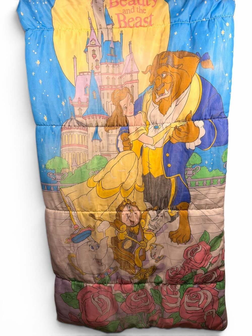 Vintage Disney Beauty and the Beast Sleeping Bag